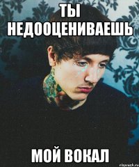 ТЫ НЕДООЦЕНИВАЕШЬ МОЙ ВОКАЛ
