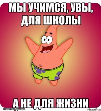 Мы учимся, увы, для школы а не для жизни