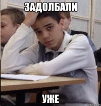 ЗАДОЛБАЛИ УЖЕ