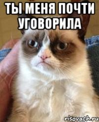 ты меня почти уговорила 