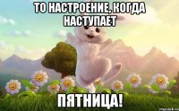 то настроение, когда наступает пятница!