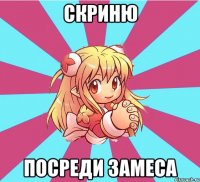 скриню посреди замеса
