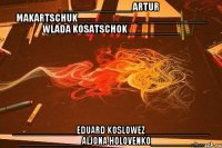 ____________Artur Makartschuk__________ ____________ Wlada Kosatschok_________ ____________Eduard Koslowez____________ ____________Aljona Holovenko__________