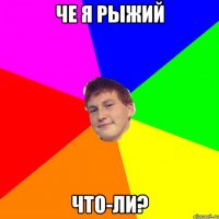 че я рыжий что-ли?