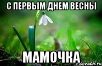 с первым днем весны мамочка