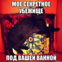 мое секретное убежище под вашей ванной