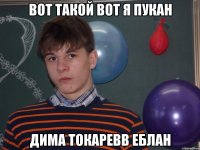 Вот такой вот я пукан Дима Токаревв еблан