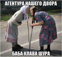 агентура нашего двора баба Клава Шура