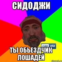 сидоджи ты обьездчик лошадей