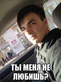  ты меня не любишь?