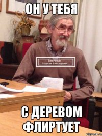 Он у тебя с деревом флиртует