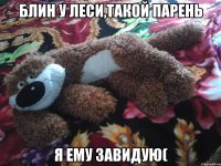 Блин у Леси,такой парень я ему завидую(