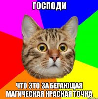 Господи Что это за бегающая магическая красная точка