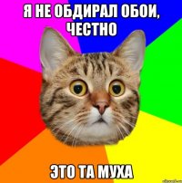 Я не обдирал обои, честно Это та муха