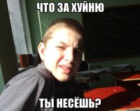 что за хуйню ты несёшь?