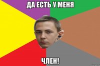 Да есть у меня член!