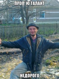 проп`ю талант недорого