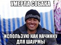 Умерла собака использую как начинку для шаурмы