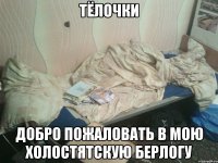 тёлочки добро пожаловать в мою холостятскую берлогу