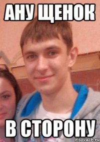 Ану щенок в сторону