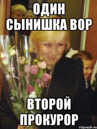 Один сынишка вор второй прокурор