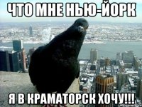 что мне нью-йорк я в Краматорск хочу!!!