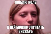 люблю колу в ней можно спрятать вискарь