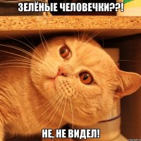 зелёные человечки??! не, не видел!