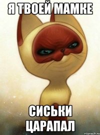 Я твоей мамке сиськи царапал