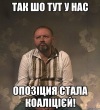 Так шо тут у нас ОПОЗІЦИЯ СТАЛА КОАЛІЦІЄЙ!