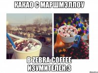 какао с Маршмэллоу в ZEBRA COFFEE изумителен:3