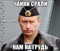 чайки срали нам на грудь