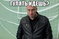гулять идешь? 