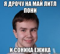 Я дрочу на май литл пони и соника ежика