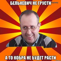 Белькевич не грусти А то кобра не будет расти