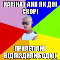 каріна і аня як дві скорі прилетіли і відпіздили бодю(
