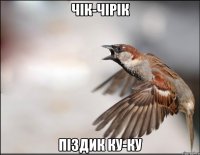 чік-чірік піздик ку-ку