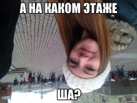 а на каком этаже ша?