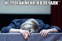 не трогай меня, я в печали 