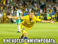  Я не хотел симулировать