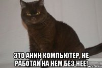  Это Анин компьютер, не работай на нем без нее!