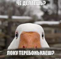 че делаешь? локу теребонькаеш?