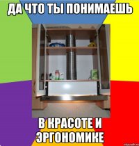 да что ты понимаешь в красоте и эргономике
