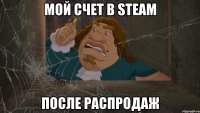 мой счет в Steam после распродаж