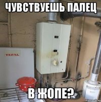 чувствуешь палец в жопе?
