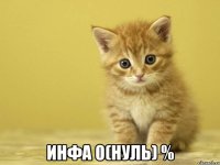  Инфа 0(нуль) %