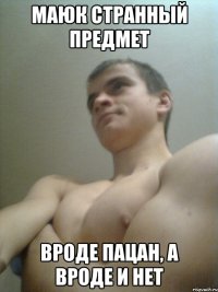 МАЮК СТРАННЫЙ ПРЕДМЕТ ВРОДЕ ПАЦАН, А ВРОДЕ И НЕТ