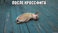после кроссфита 