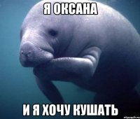 Я Оксана и я хочу кушать