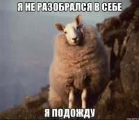 Я не разобрался в себе я подожду